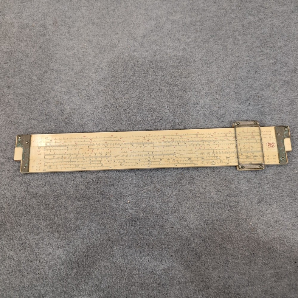 Frederick Post Co Versalog Slide Rule Cat No 1460 Vintage Engineering Math Tool