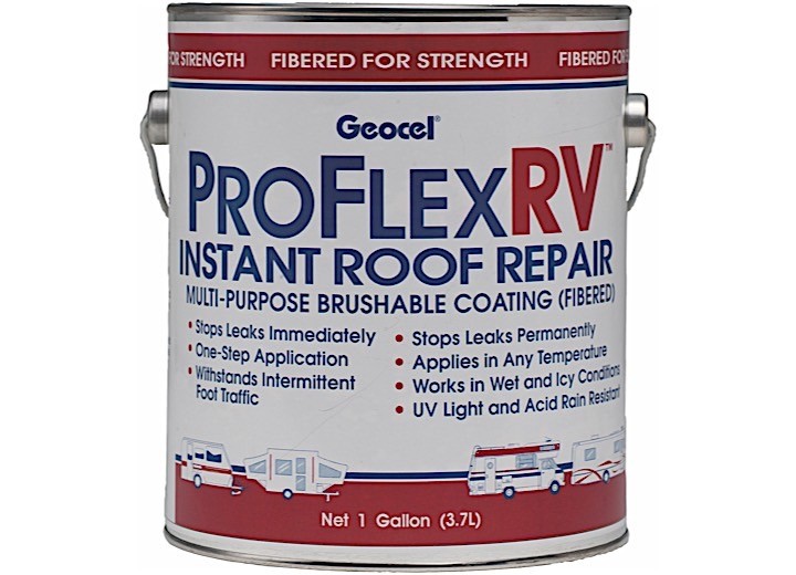 Geocel GC24300 ProFlex RV Instant Roof Repair Brushable Fibered 1 Gallon - Clear