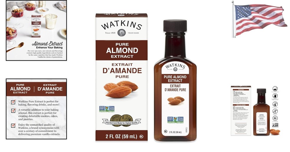 Almond Extract 2 Fl Oz - No Artificial Ingredients, Perfect for Baking