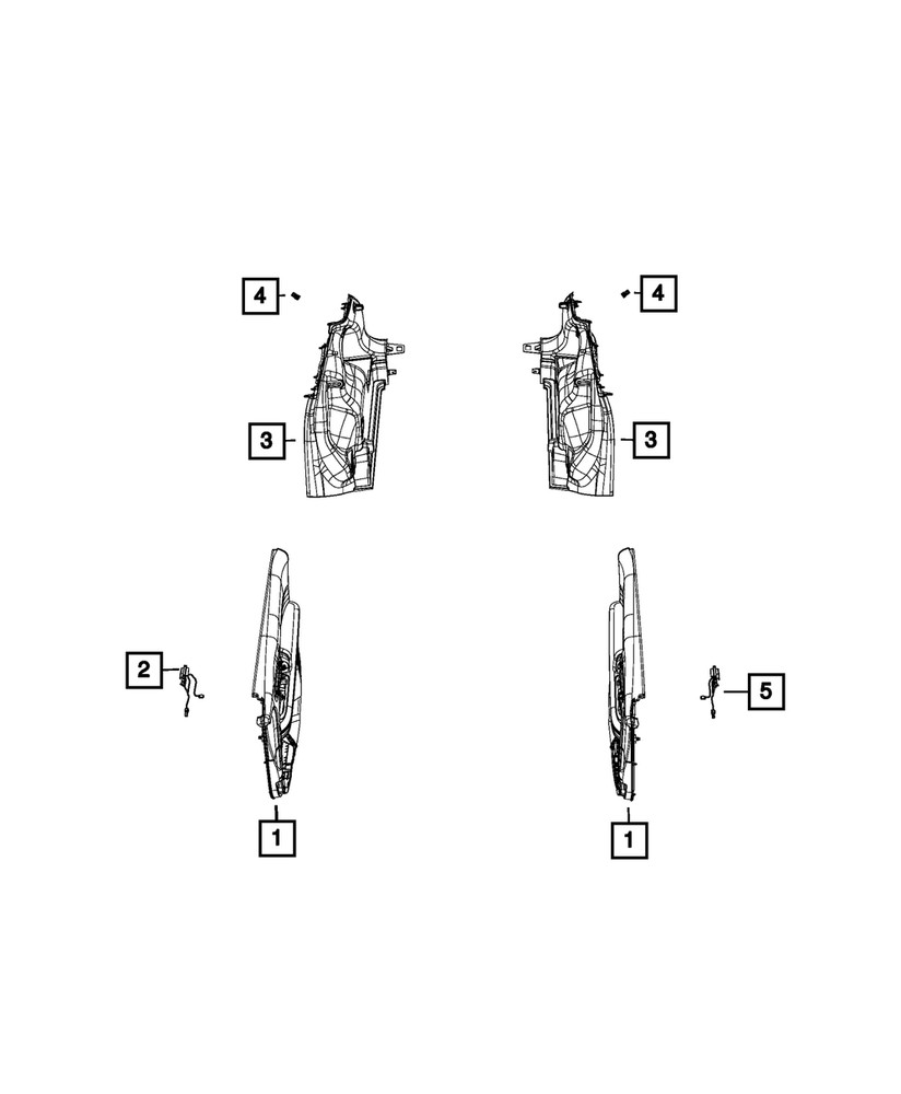 Genuine Mopar Door Handle Lamp 68310845AA