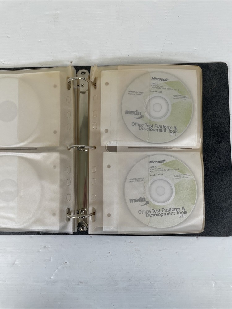 Vintage Microsoft Software MSDN Subscription 20 Disc Collection 1997 - 1999