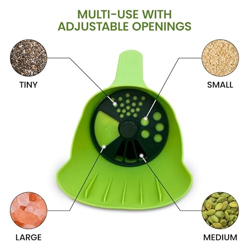 Garden Guru Handheld Seed Spreader Shaker – Multi Use Grass Seed, 1 Pack