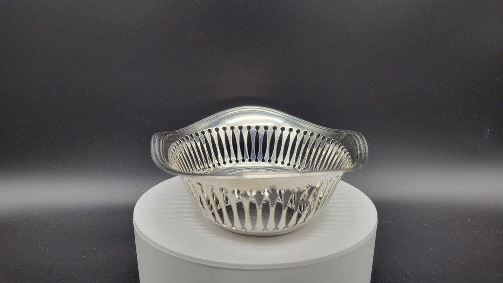 Vintage MAUSER STERLING SILVER PIERCED BOWL