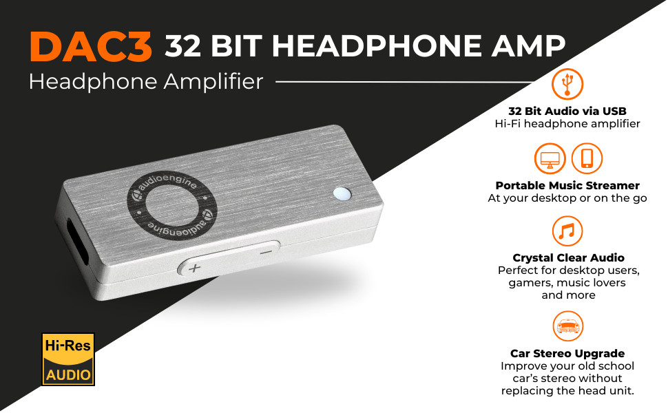 Audioengine DAC3 32-bit DAC / Headphone Amp