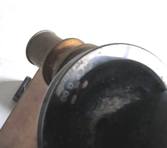 Antique 1907 Bausch & Lomb Jug Handle Microscope