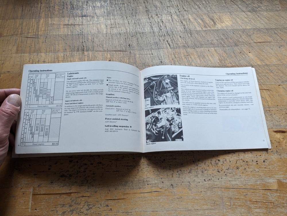 1981 Audi 100 Instruction Manual