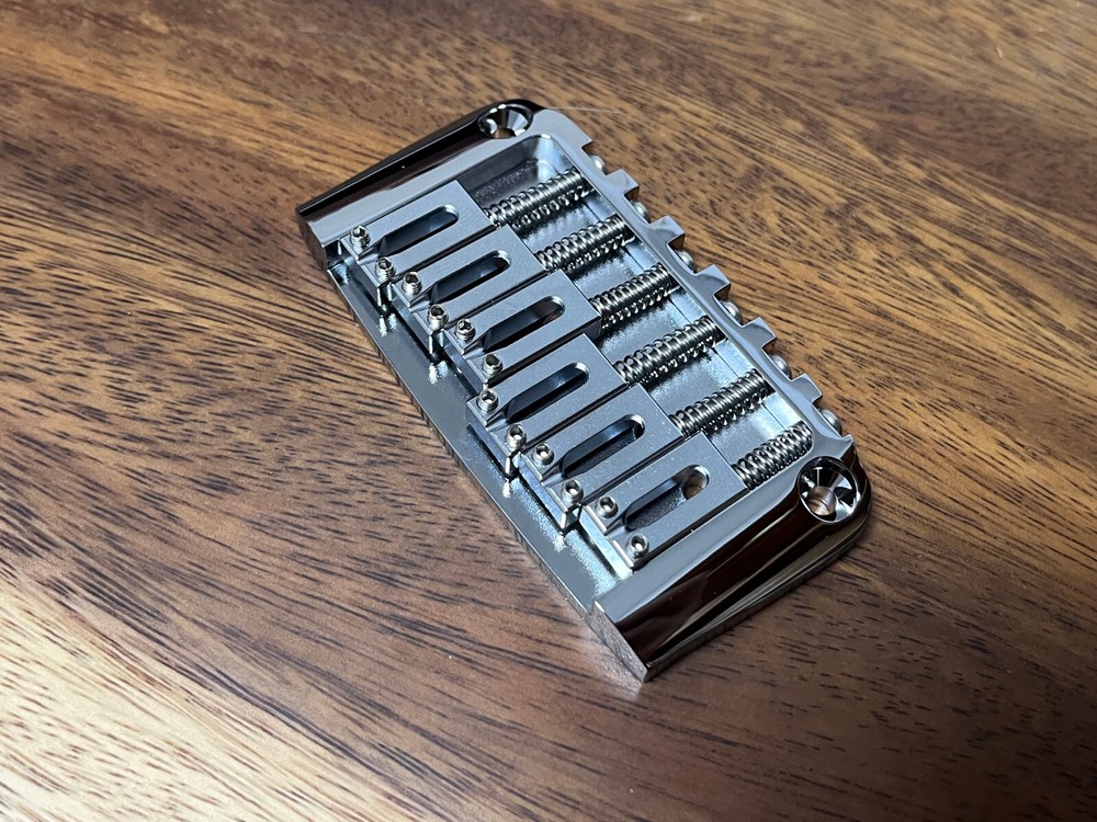 Hardtail Hard Tail Fixed Guitar Bridge 2-1/16'' spacing Chrome