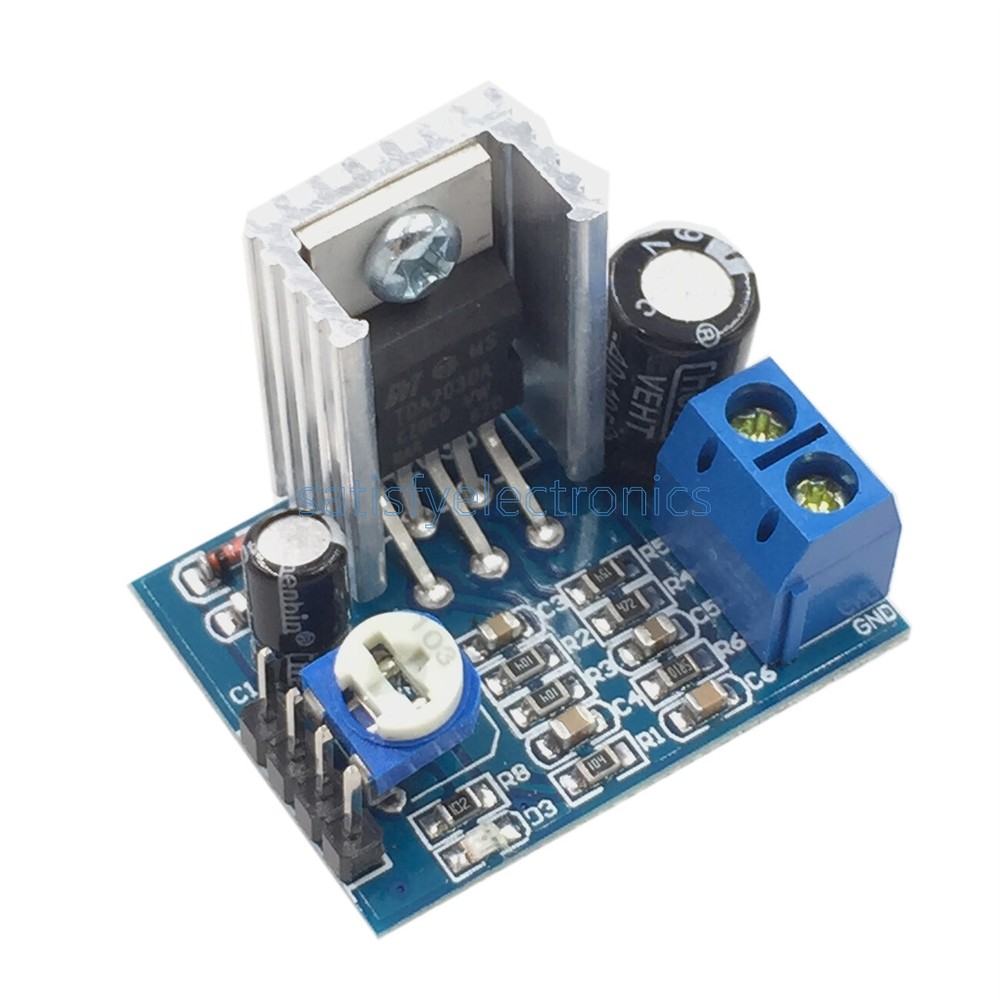 2PCS Power Supply TDA2030 Audio Amplifier Board Module TDA2030A 6-12V Single
