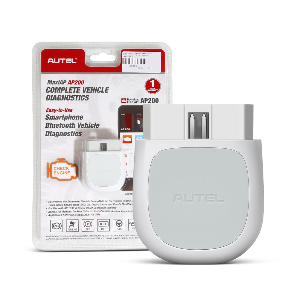 Autel MaxiAP AP200 Bluetooth OBD2 Scanner Code Read with Full Systems Diagnoses