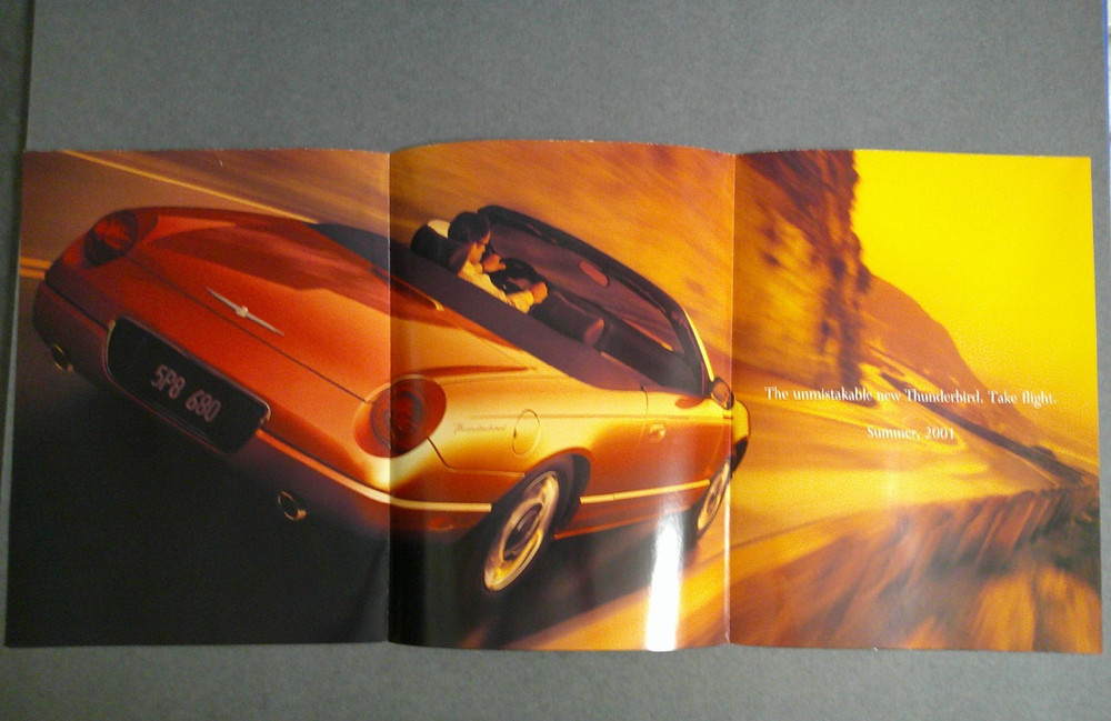 2001 Ford Thunderbird Fold out poster