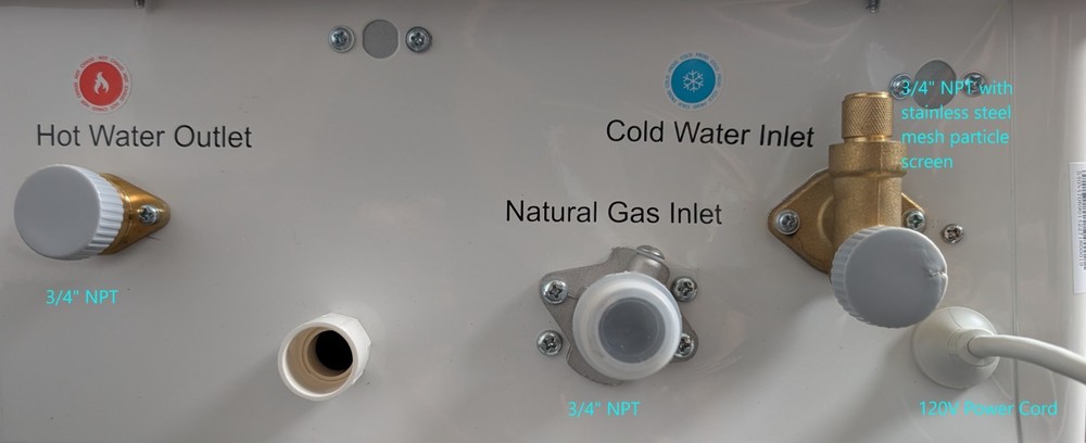 199,000 BTU Tankless Natural Gas Water Heater up to 9.0 GPM with Compact Design