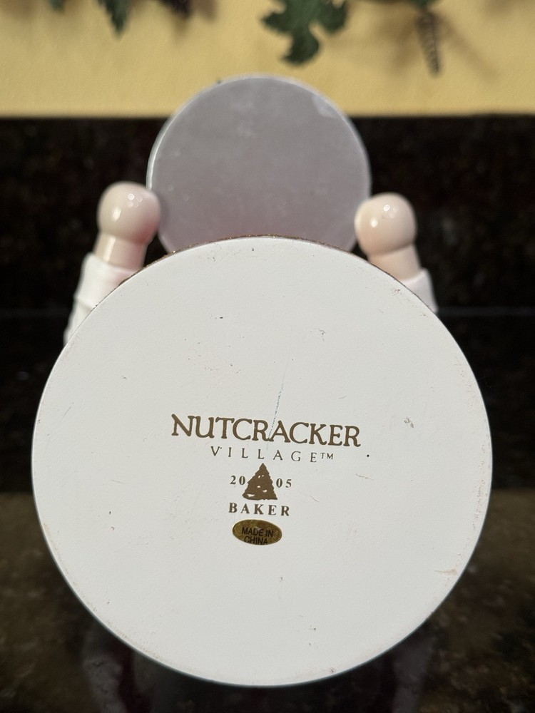 Nutcracker Village 2005 Wooden BAKER Nutcracker 14” tall. No Box