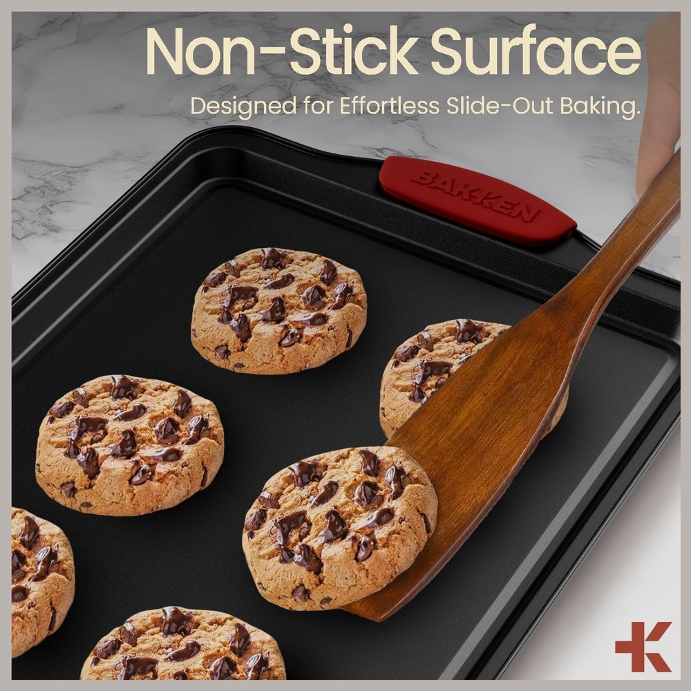 Baking Set – 6 Piece Kitchen Oven Bakeware Set – Deluxe Non-Stick Black Coating