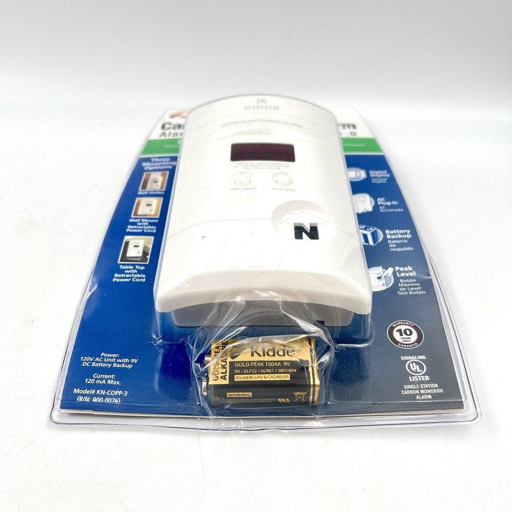 Kidde FIREX Carbon Monoxide Alarm with Digital Display NEW