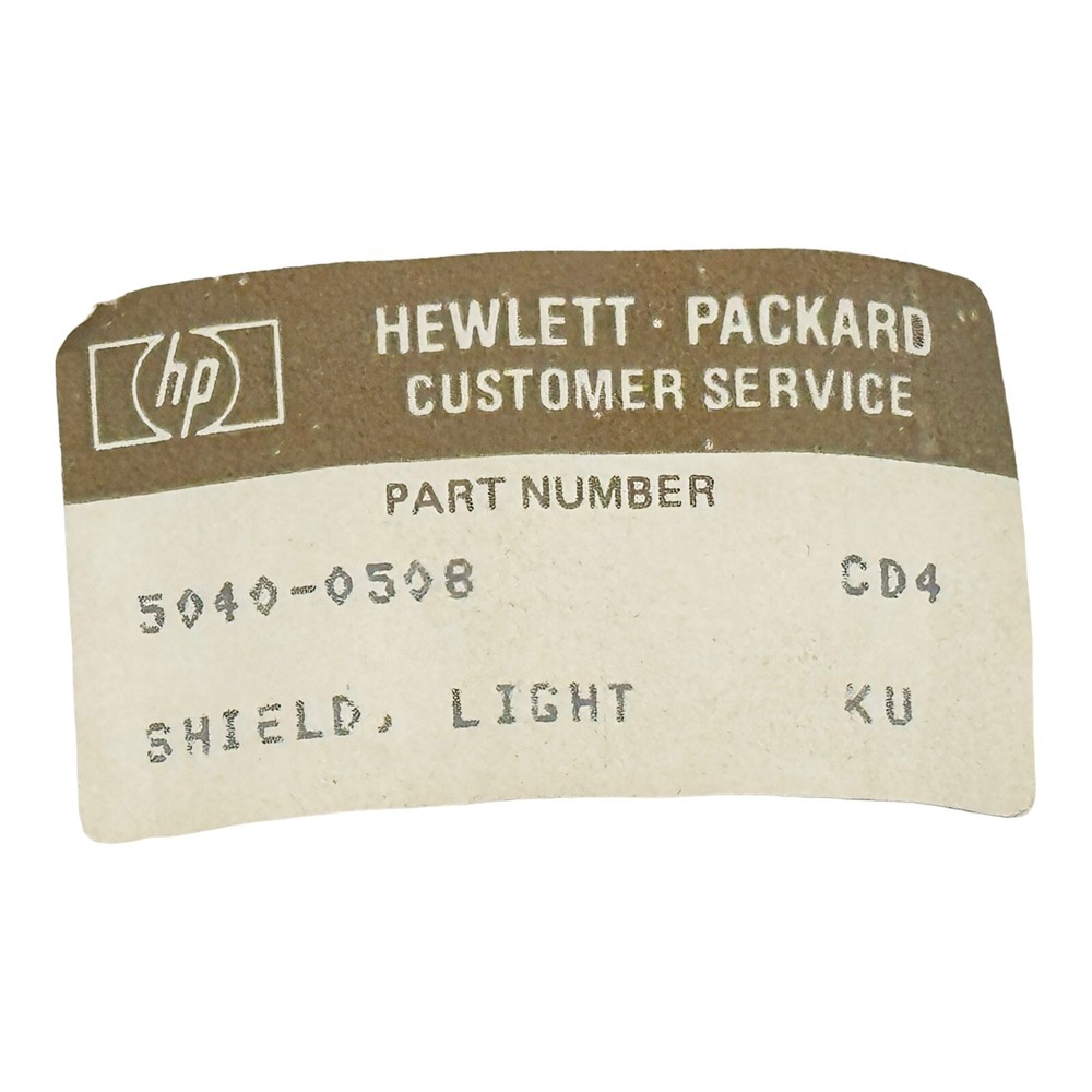 HP 5040-0508 SHIELD, LIGHT NEW/UNUSED SURPLUS