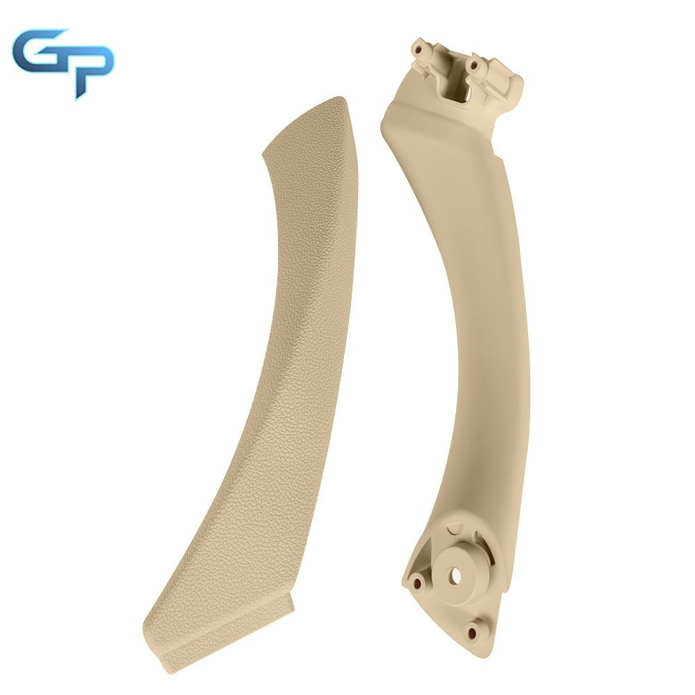 Rear Left Beige Inner Outer Door Panel Handle Pull Trim Cover For BMW E90 328i