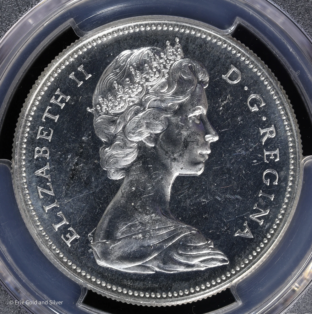 1967 Canada S$1 Silver PCGS PL 63