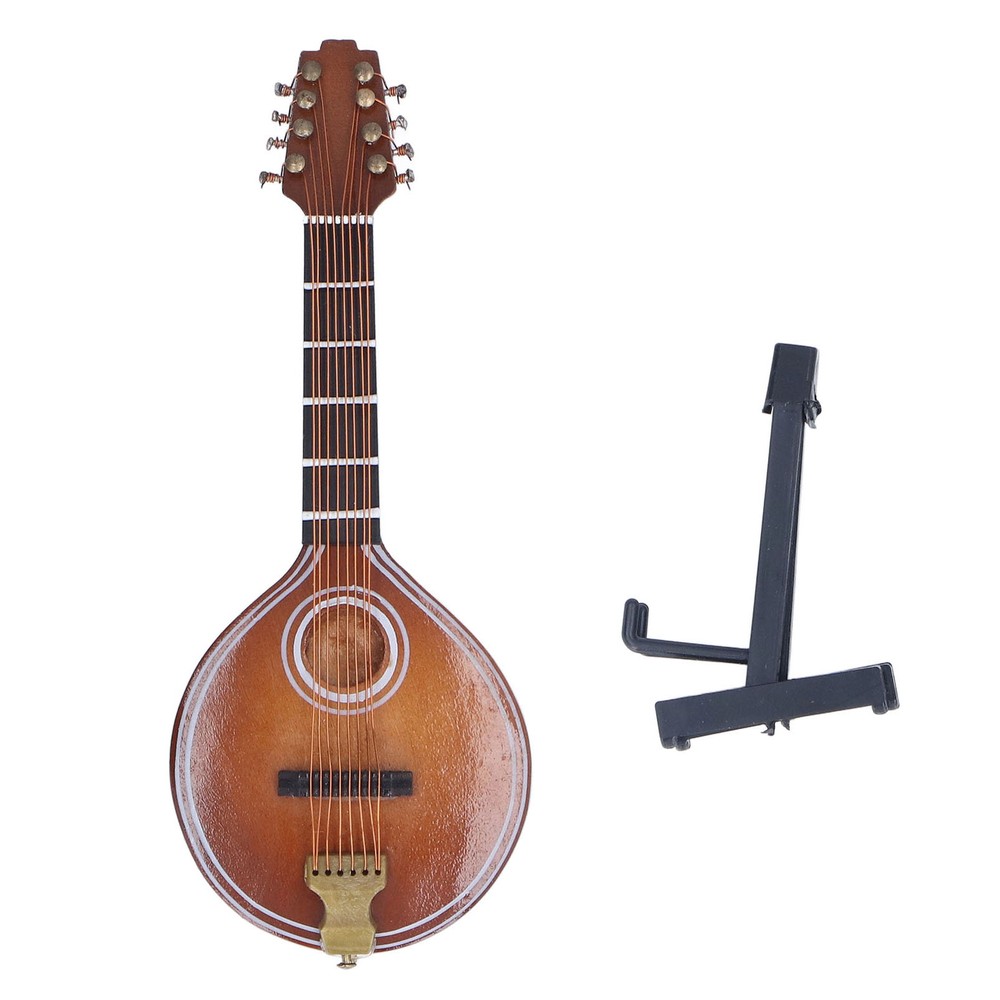 Mini Mandolin Instrument Space Saving Elegant Handmade 8 Strings Mandolin Mo NY9