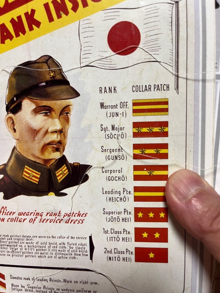 WW2 Imperial Japanese Army Type 98 Uniform w/ Sergeant Patch & Ribbon Bar