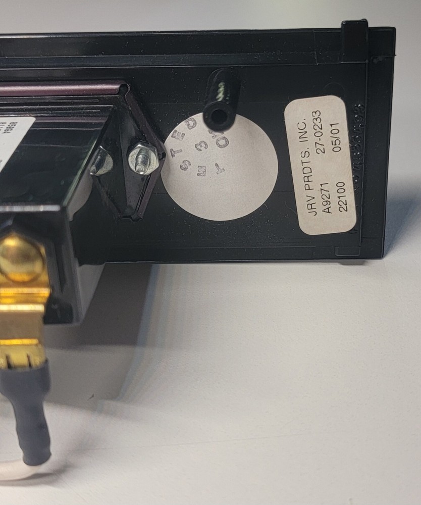 JRV Products RV Range Hood Monitor Panel w/ Hobbs Quartz Hour Meter 6 Switches