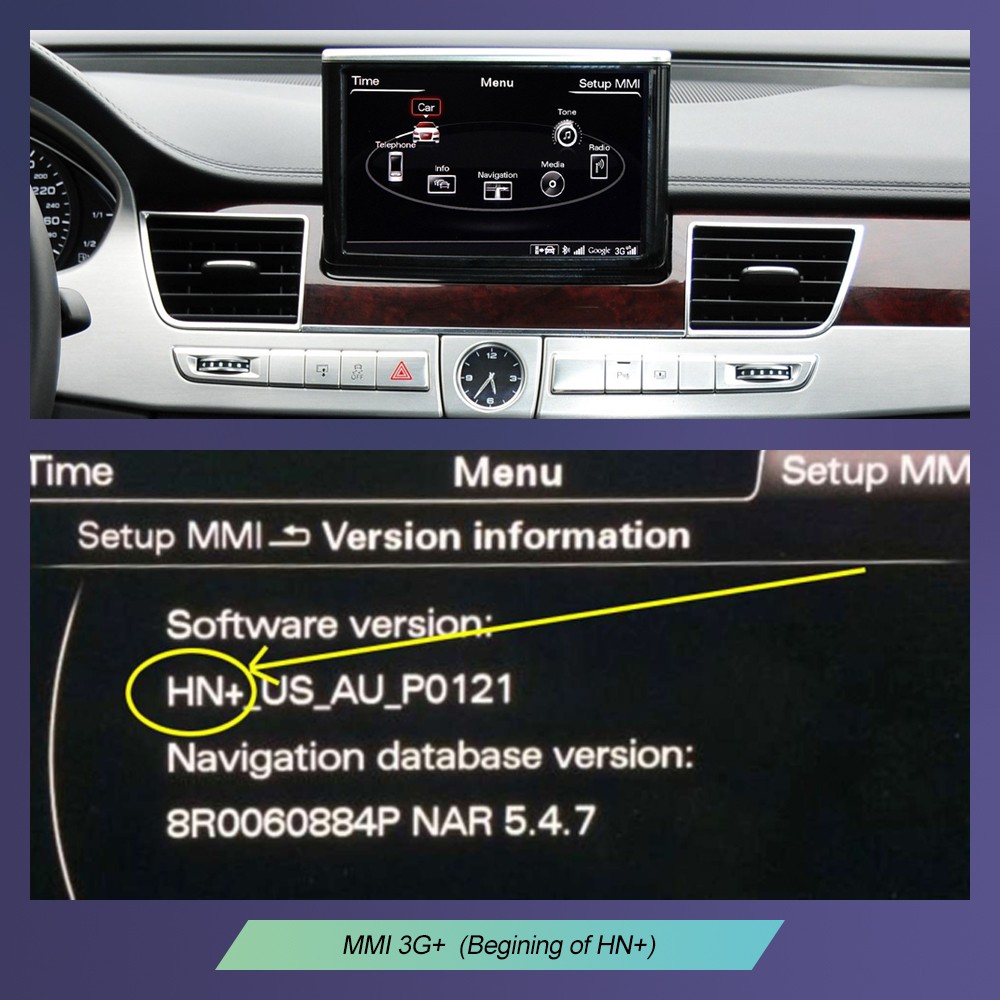 Wireless CarPlay Android Auto Mirror Link Retrofit Decoder for Audi A8 2012-2018