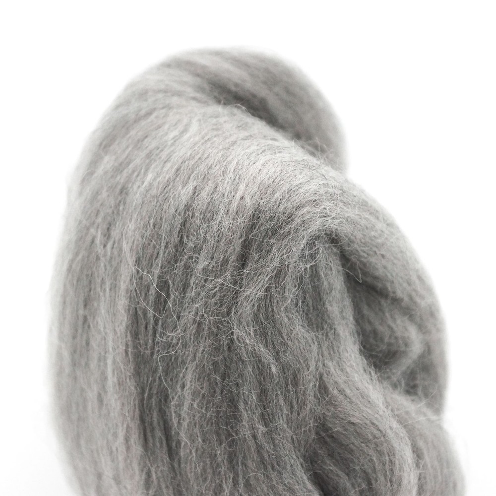 Natural Wool Roving .3oz Ash