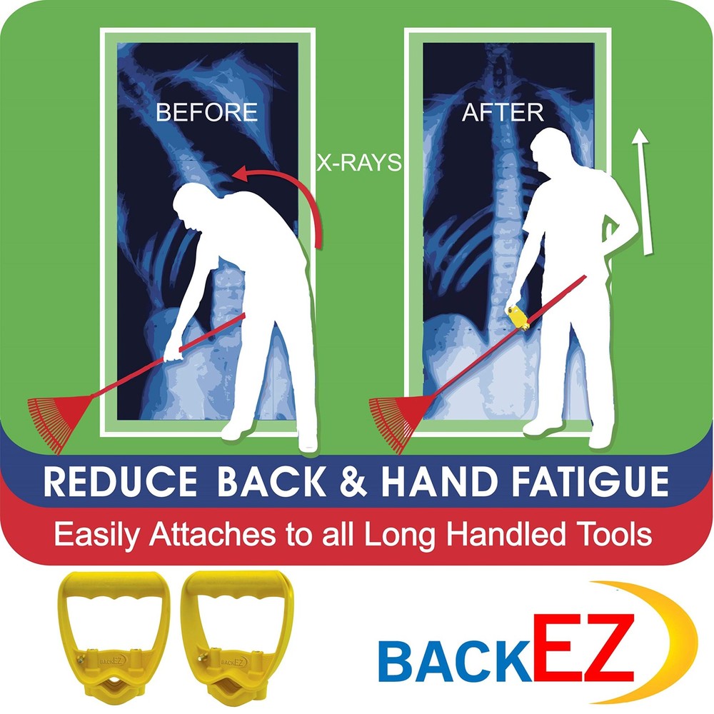 Back-Saving Tool Handle Labor-Saving Ergonomic Shovel or Rake Handle Attachme...