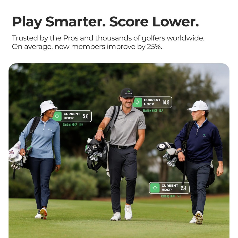 Arccos Air – Automatic Golf Game Tracking System with AI GPS Rangefinder & St...