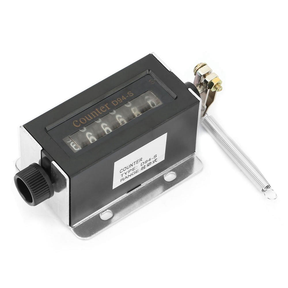 D94-S 6 Digit Resettable Mechanical Pulling Counter 0-999999