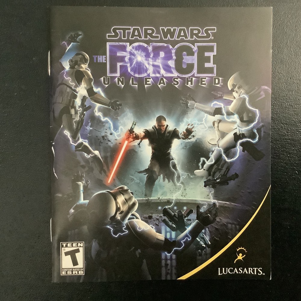Star Wars The Force Unleashed PS3 PlayStation 3 Instruction Manual Only