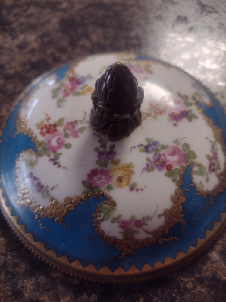 Sevres Porcelain Sugar Box