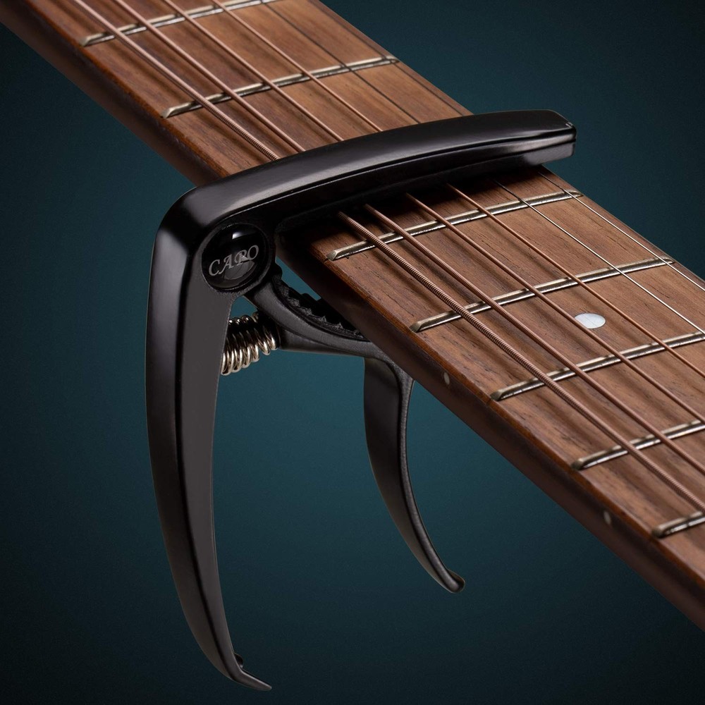 Guitar Accessories Set: 9-Piece Tool Kit with Capo, Tuner, String Winder, Pic...