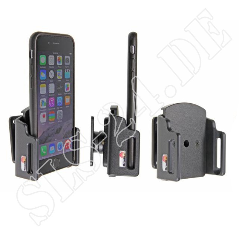 Brodit 511666 for iPhone 6 / 6s / 7 with case, passive MP3 holder for car console