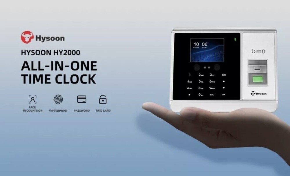Hysoon Time Clock W/ Face and Fingerprint Recognition HY2000