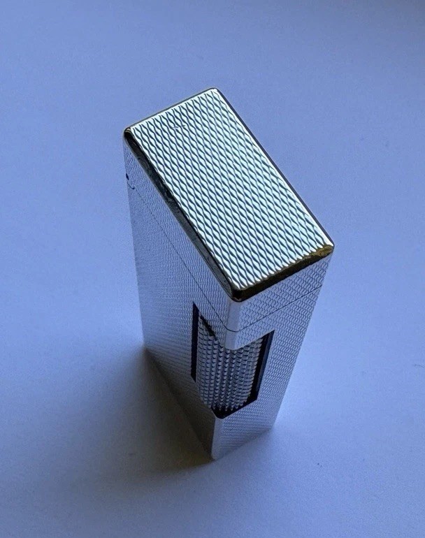 Dunhill Silver ‘Barley’ Rollagas Lighter- Fully Overhauled