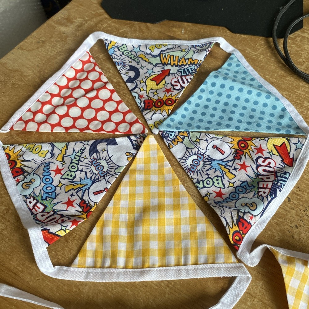 Fabric Bunting superhero party