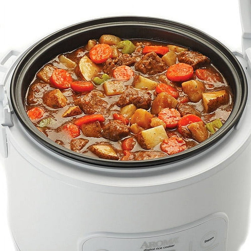 Digital Rice Cooker 8 Cup W/ Steamer Keep Warm Function 15 Hour Delay Timer New