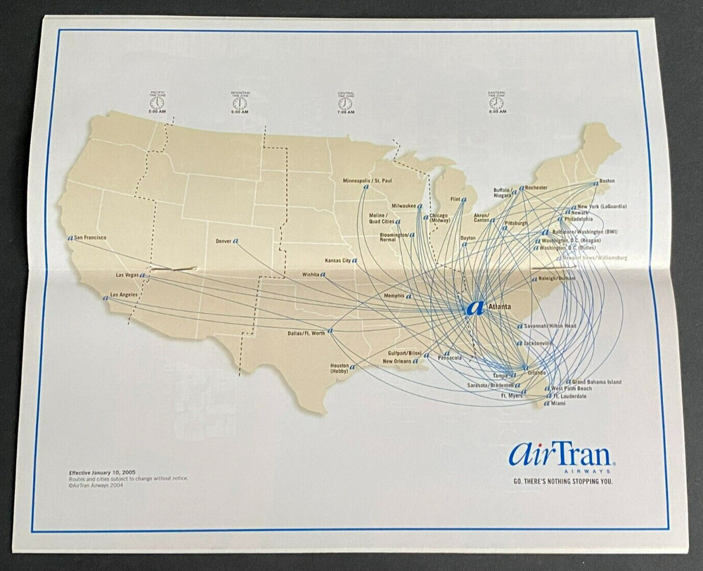 AirTran Airways Timetable Effective November 4, 2004