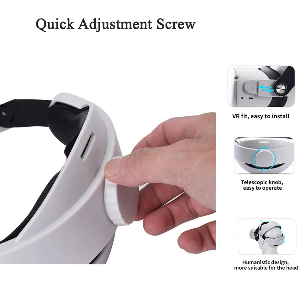 Adjustable Elite Head Strap for Meta/Oculus Quest 2 VR Accessories
