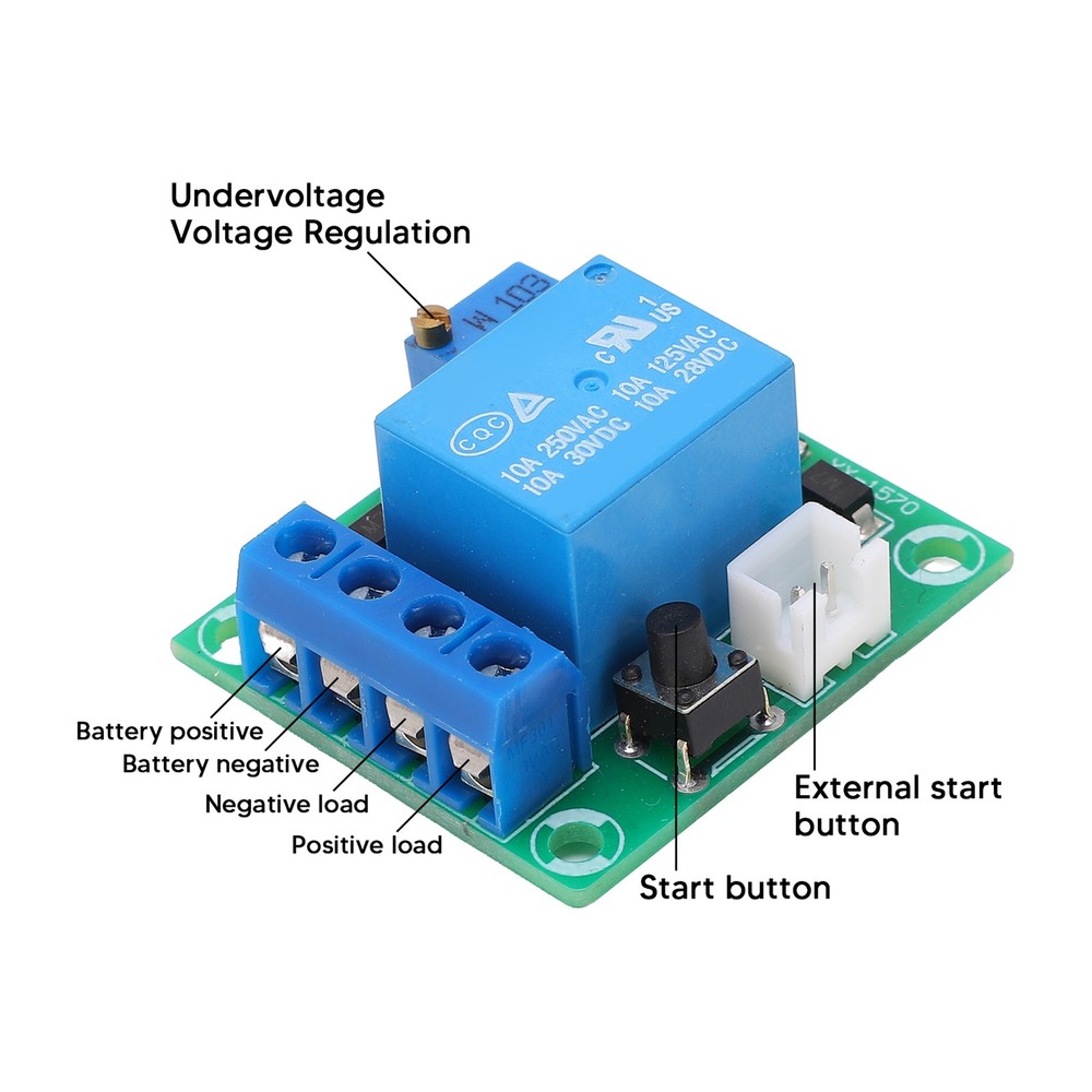 2Pcs Battery Under Voltage Protection Board Durable Low Consumption For Extended