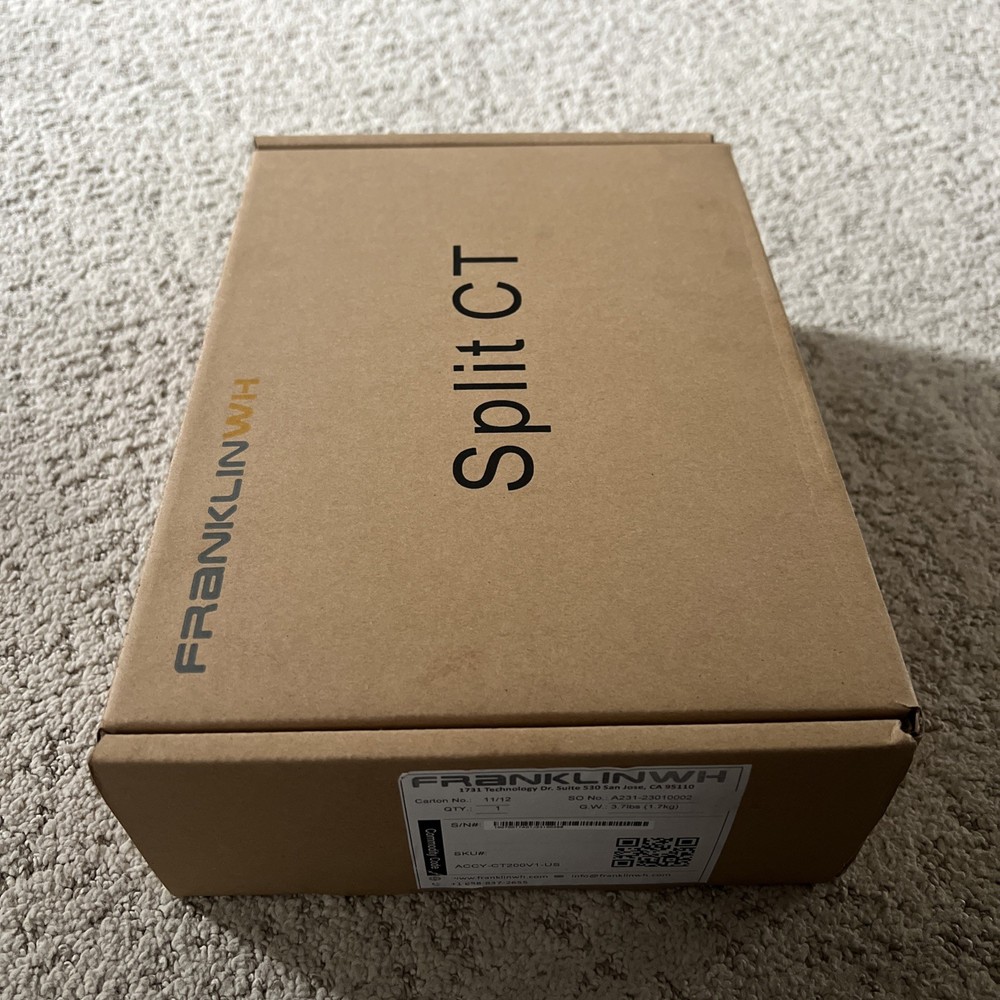 Franklin WH Split CT Kit Split Current Transformer Kit ￼ACCY-CT200V1-US