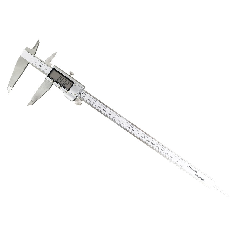 Digital Display Electronic Vernier Caliper 12" Stainless Steel Measuring Tool
