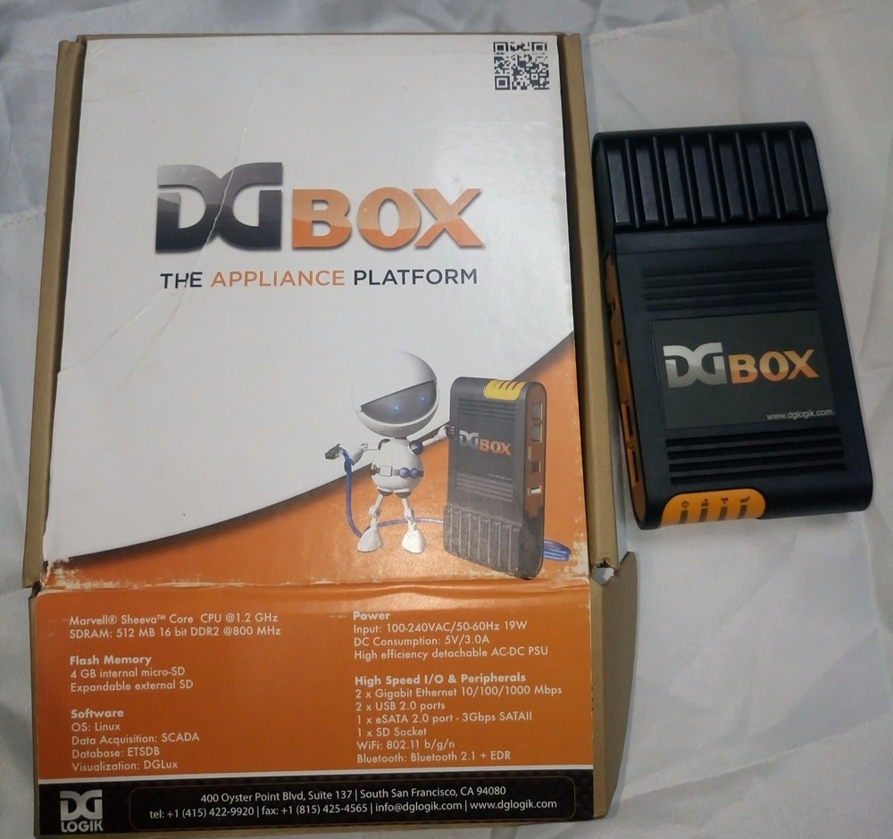 DGBOX - DGLOGIK MODEL 003-DS2001 Data Acquisition Data Storage and Visualization