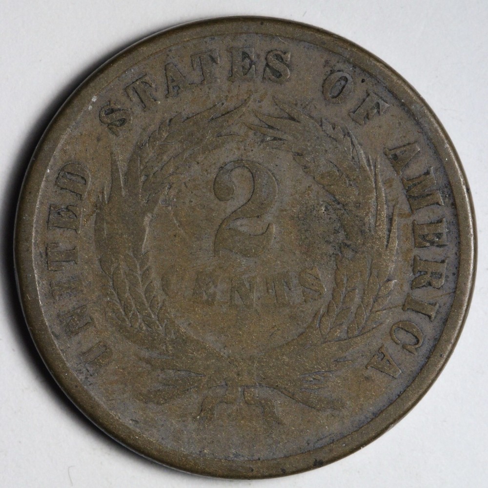 1866 Two Cent Piece FINE E346 IGCM