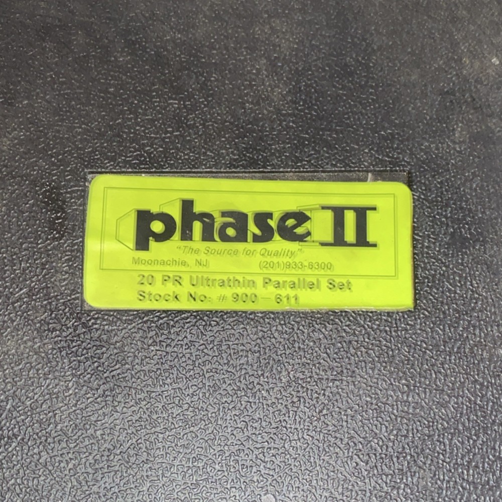 Phase II Hardness Tester Set Inspection  20 pr ultra thin parallel det