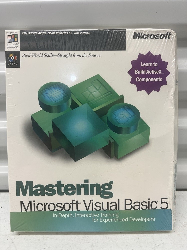 Mastering Microsoft Visual Basic 5 CD-ROM (1997) — Sealed, New in Box
