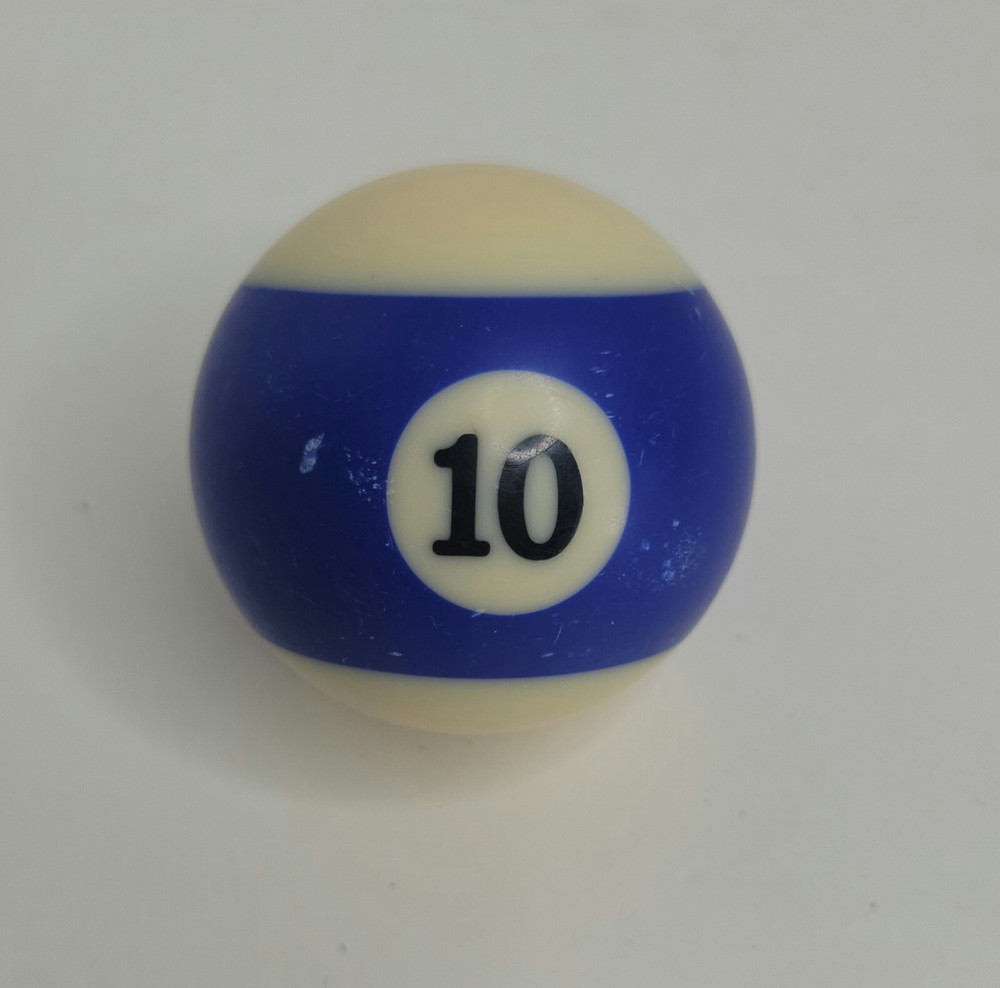 Replacement Pool Ball Billiards #10 - 2-1/4" Vintage