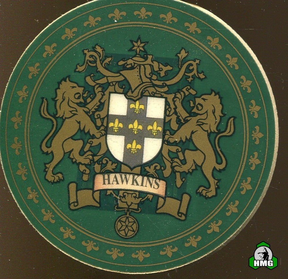 English Heraldic Coaster: Hawkins