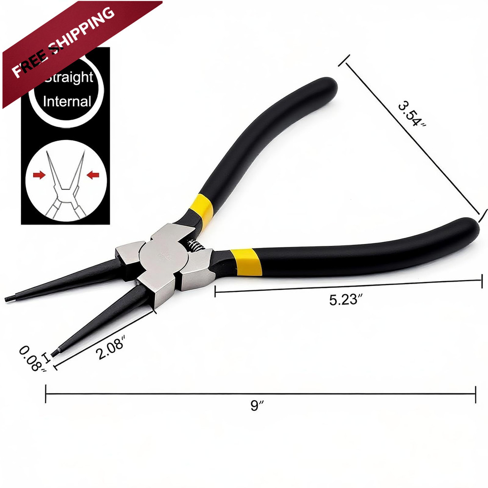 BJDSI Straight Internal Snap Ring Pliers 9 9 IN