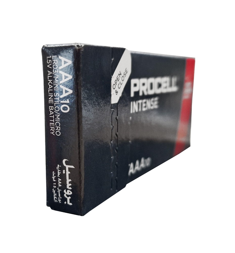Duracell AAA Batteries Procell Intense Power High Performance Powerful Pack 10x